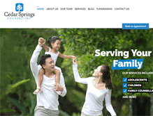 Tablet Screenshot of cedarspringscounselling.com